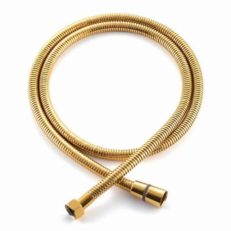 Шланг для душа KOER KB-0801-150-10 GOLD, оплетка нержавеющая сталь 150 см (Цвет золото) (KR4806)