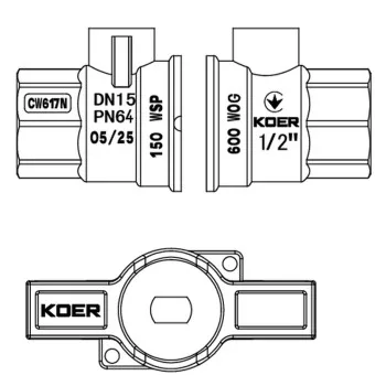 Кран шаровый ГГМ KOER EXTREME KE.217-15 - 1/2