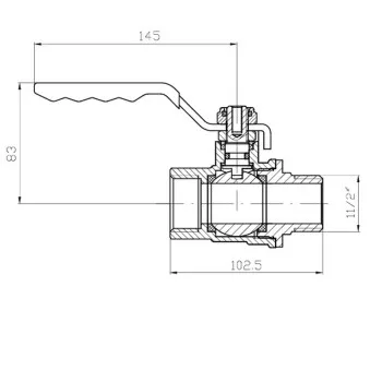 Кран шаровой ГШВ KOER EXTREME KE.215-40 - 1 1/2