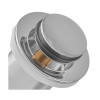 Донный клапан для раковины с переливом KOER PW-09-01 автоматический (Click-Clack) (Цвет хром) 1 1/4'' (KR5796)