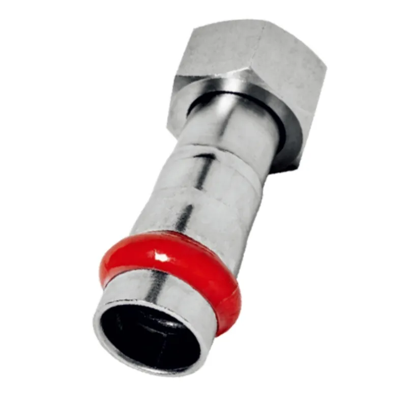 Перехідник з накидною гайкою KOER KQ.A5420NF PRESS-INOX AISI 304 54x2