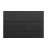 Панель смыва KOER KT-0603-05 240x160x10mm пластиковая, кнопка линейная (цвет черный матовый) (KR5320)