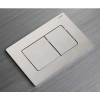 Панель смыва KOER KT-0602-02 240x160x10mm из нержавеющей стали, кнопка квадратная SUS304 (KR5179)