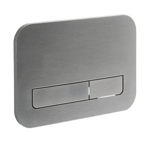 Панель змиву KOER KT-0609-07 240x160x7mm пластикова, кнопка лінійна (колір графіт) (KR6133)