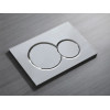 Панель змиву KOER KT-0601-01 240x160x10mm пластикова, кнопка кругла (колір хром) (KR5174)