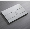 Панель змиву KOER KT-0604-01 240x160x10mm пластикова, кнопка закруглена (колір хром) (KR5323)