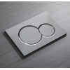 Панель змиву KOER KT-0601-01 240x160x10mm пластикова, кнопка кругла (колір хром) (KR5174)