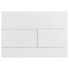 Панель смыва KOER KT-0603-03 240x160x10mm пластиковая, кнопка линейная (цвет белый) (KR5318)
