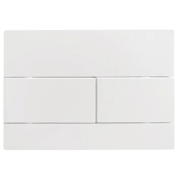Панель смыва KOER KT-0603-03 240x160x10mm пластиковая, кнопка линейная (цвет белый) (KR5318)