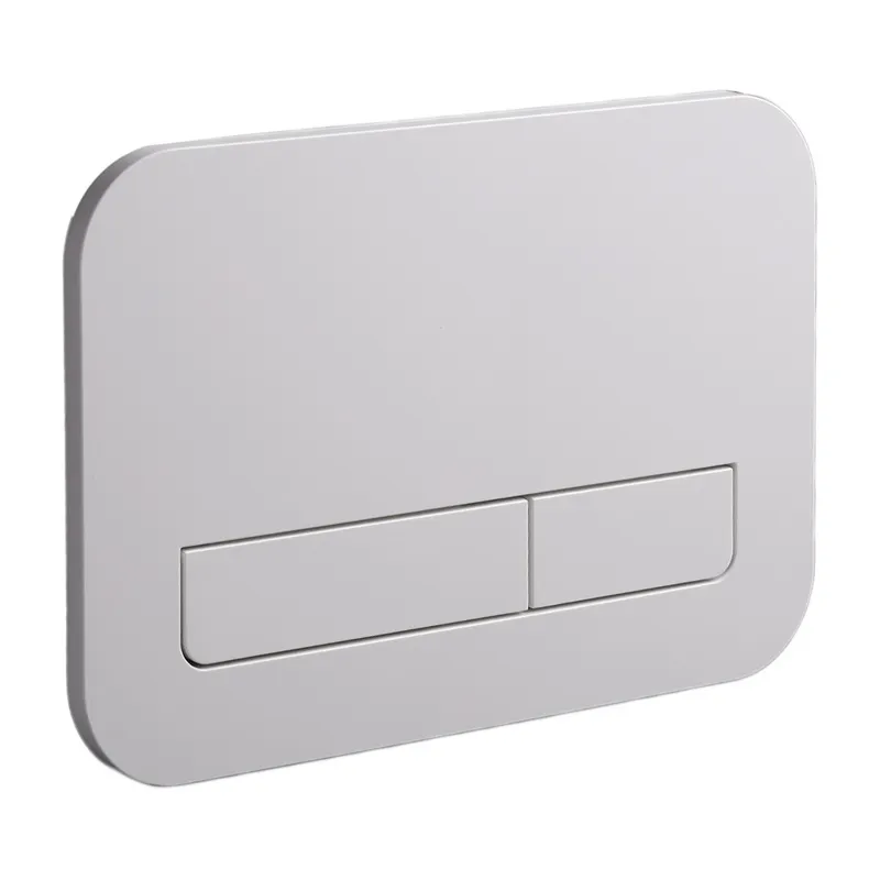 Панель смыва KOER KT-0609-03 240x160x7mm пластиковая, кнопка линейная (цвет белый) (KR6129)