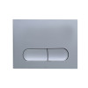 Панель змиву KOER KT-0608-01 240x160x10mm пластикова, кнопка закруглена (колір хром) (KR6124)