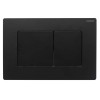 Панель змиву KOER KT-0602-05 240x160x10mm пластикова, кнопка квадратна (колір чорний матовий) (KR5181)