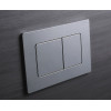 Панель смыва KOER KT-0602-01 240x160x10mm пластиковая, кнопка квадратная (цвет хром) (KR5178)