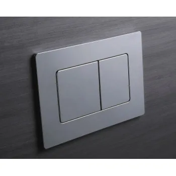 Панель смыва KOER KT-0602-01 240x160x10mm пластиковая, кнопка квадратная (цвет хром) (KR5178)
