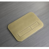Панель смыва KOER KT-0609-12 240x160x7mm пластиковая, кнопка линейная (цвет матовое золото) (KR6132)
