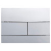 Панель смыва KOER KT-0603-01 240x160x10mm пластиковая, кнопка линейная (цвет хром) (KR5319)