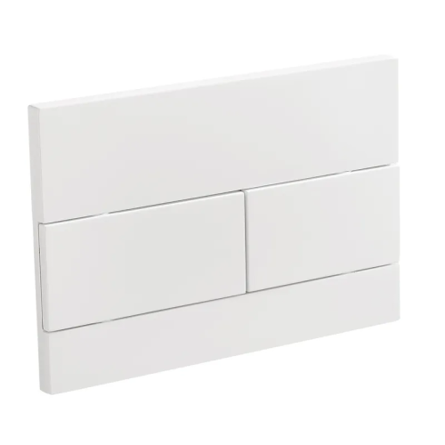 Панель смыва KOER KT-0603-03 240x160x10mm пластиковая, кнопка линейная (цвет белый) (KR5318)