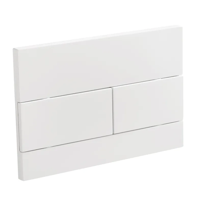 Панель смыва KOER KT-0603-03 240x160x10mm пластиковая, кнопка линейная (цвет белый) (KR5318)