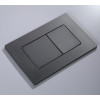 Панель смыва KOER KT-0602-07 240x160x10mm пластиковая, кнопка квадратная (цвет графит) (KR5183)