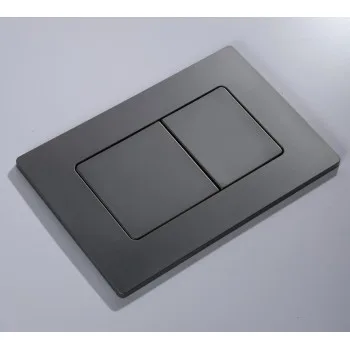 Панель смыва KOER KT-0602-07 240x160x10mm пластиковая, кнопка квадратная (цвет графит) (KR5183)