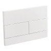 Панель смыва KOER KT-0603-03 240x160x10mm пластиковая, кнопка линейная (цвет белый) (KR5318)