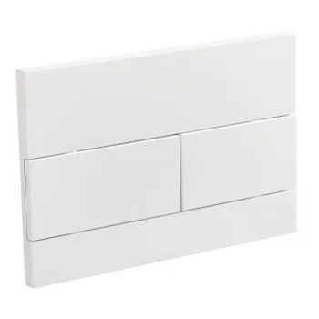 Панель смыва KOER KT-0603-03 240x160x10mm пластиковая, кнопка линейная (цвет белый) (KR5318)