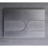 Панель змиву KOER KT-0604-07 240x160x10mm пластикова, кнопка закруглена (колір графіт) (KR5325)