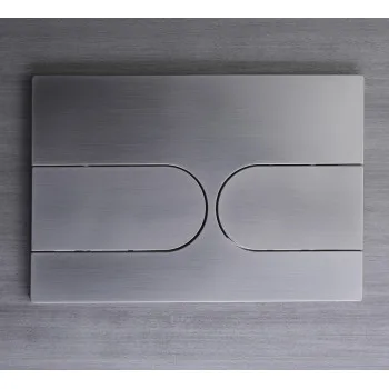 Панель смыва KOER KT-0604-07 240x160x10mm пластиковая, кнопка округленная (цвет графит) (KR5325)