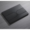 Панель смыва KOER KT-0604-05 240x160x10mm пластиковая, кнопка округленная (цвет черный матовый) (KR5324)