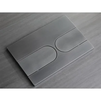 Панель смыва KOER KT-0604-07 240x160x10mm пластиковая, кнопка округленная (цвет графит) (KR5325)