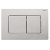 Панель смыва KOER KT-0602-02 240x160x10mm из нержавеющей стали, кнопка квадратная SUS304 (KR5179)
