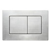 Панель смыва KOER KT-0612-02 240x160x10mm из нержавеющей стали, кнопка квадратная SUS304 (KR6120)
