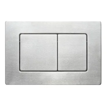 Панель смыва KOER KT-0612-02 240x160x10mm из нержавеющей стали, кнопка квадратная SUS304 (KR6120)