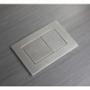 Панель смыва KOER KT-0612-02 240x160x10mm из нержавеющей стали, кнопка квадратная SUS304 (KR6120)