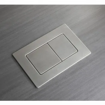 Панель смыва KOER KT-0612-02 240x160x10mm из нержавеющей стали, кнопка квадратная SUS304 (KR6120)