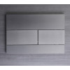Панель змиву KOER KT-0603-07 240x160x10mm пластикова, кнопка лінійна (колір графіт) (KR5321)