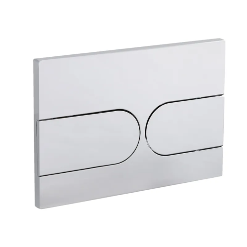 Панель смыва KOER KT-0604-01 240x160x10mm пластиковая, кнопка округленная (цвет хром) (KR5323)
