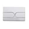 Панель змиву KOER KT-0604-01 240x160x10mm пластикова, кнопка закруглена (колір хром) (KR5323)