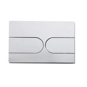 Панель смыва KOER KT-0604-01 240x160x10mm пластиковая, кнопка округленная (цвет хром) (KR5323)