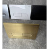 Панель смыва KOER KT-0608-12 240x160x10mm пластиковая, кнопка округленная (цвет матовое золото) (KR6126)