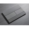 Панель змиву KOER KT-0603-07 240x160x10mm пластикова, кнопка лінійна (колір графіт) (KR5321)