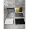 Панель смыва KOER KT-0608-05 240x160x10mm пластиковая, кнопка округленная (цвет черный матовый) (KR6125)