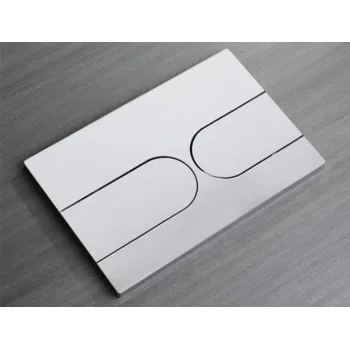 Панель смыва KOER KT-0604-01 240x160x10mm пластиковая, кнопка округленная (цвет хром) (KR5323)