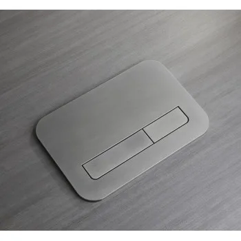 Панель змиву KOER KT-0609-07 240x160x7mm пластикова, кнопка лінійна (колір графіт) (KR6133)