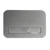 Панель змиву KOER KT-0609-07 240x160x7mm пластикова, кнопка лінійна (колір графіт) (KR6133)