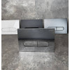 Панель змиву KOER KT-0608-07 240x160x10mm пластикова, кнопка закруглена (колір графіт) (KR6128)