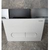 Панель змиву KOER KT-0608-03 240x160x10mm пластикова, кнопка закруглена (колір білий) (KR6123)