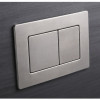 Панель смыва KOER KT-0612-02 240x160x10mm из нержавеющей стали, кнопка квадратная SUS304 (KR6120)