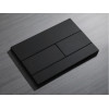 Панель смыва KOER KT-0603-05 240x160x10mm пластиковая, кнопка линейная (цвет черный матовый) (KR5320)