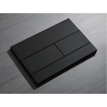 Панель смыва KOER KT-0603-05 240x160x10mm пластиковая, кнопка линейная (цвет черный матовый) (KR5320)